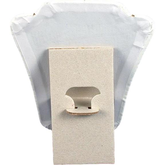 6 White Leather Chain Necklace Easel Jewelry Displays