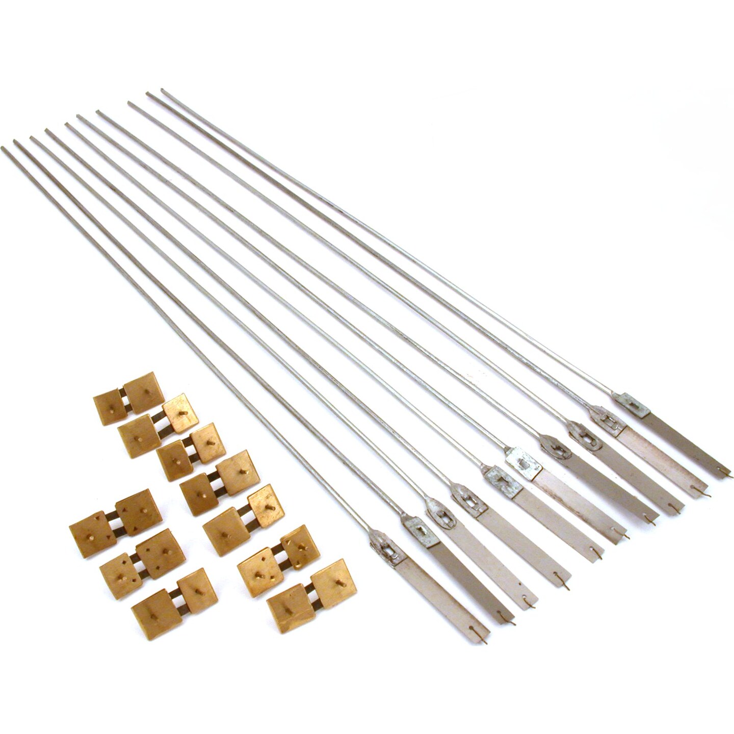 10 Pendulum Rods and 10 Springs for American German Clocks Repair Part