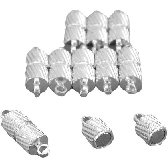 10 Barrel Clasps Jewelry Silver Plated 15mm Michaels