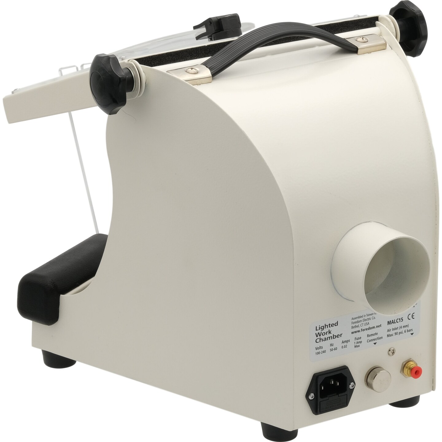Foredom MALC15 Work Chamber Lighted Enclosure Hood for a Dust Collector 110/220v