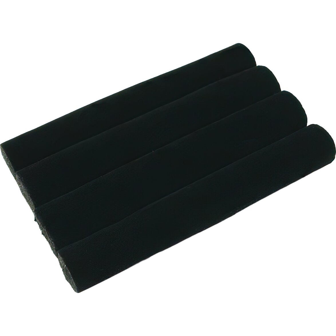 3 Continuous Slot Black Velvet Ring Display Tray Insert