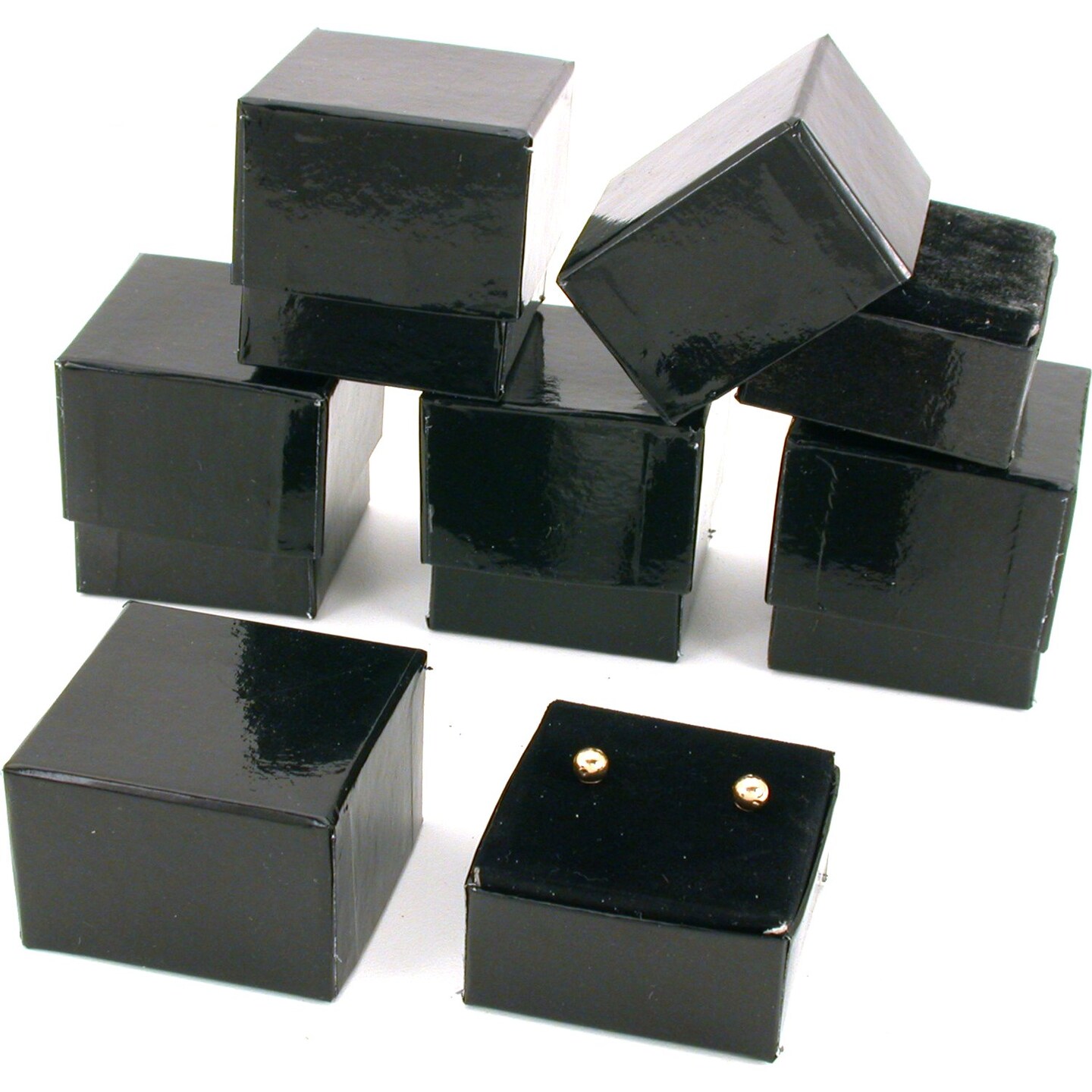 Black Velvet Earring Box