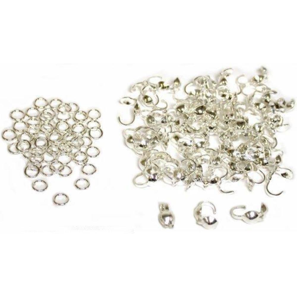 120 Bead Stringing Parts 60 4mm Rings 60 Tips | Michaels