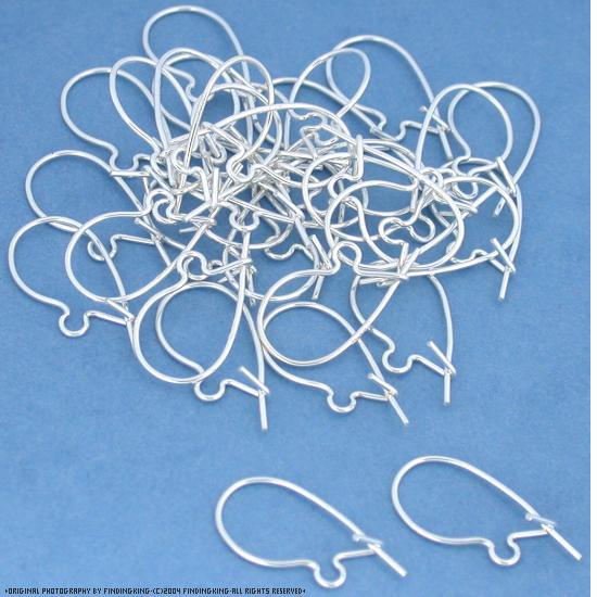 36 Earring Wires Sterling Silver French Ear 25 Gauge