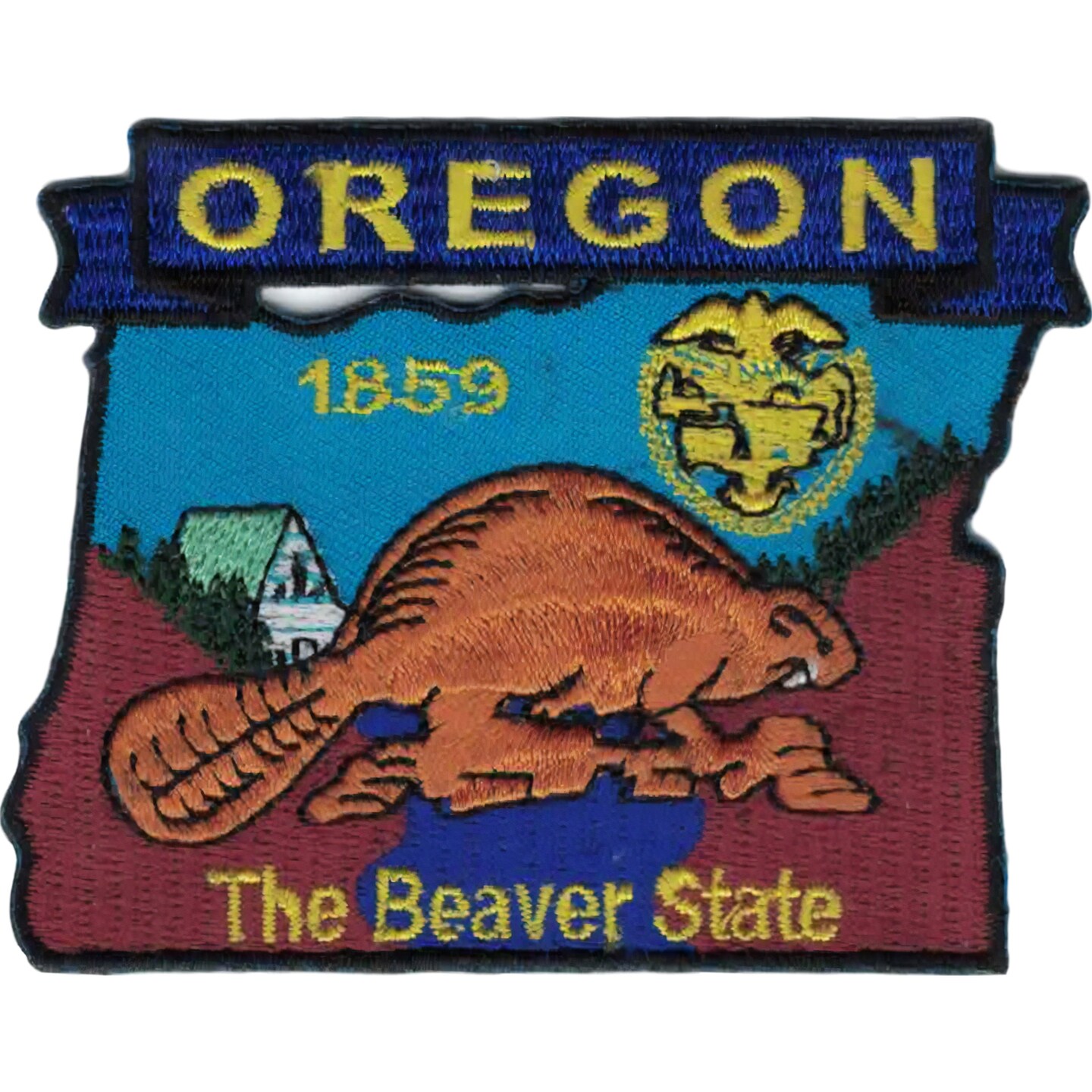 Oregon State Map Patch 3&#x22;