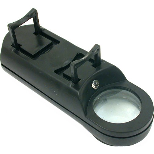 10x Illuminated Magnifier with Built-In Compass & 1/2" Folding Legs