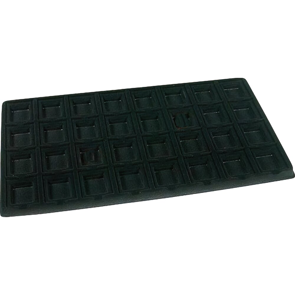 6 Black 32 Slot Puff Earring Cards Showcase Display Tray Inserts