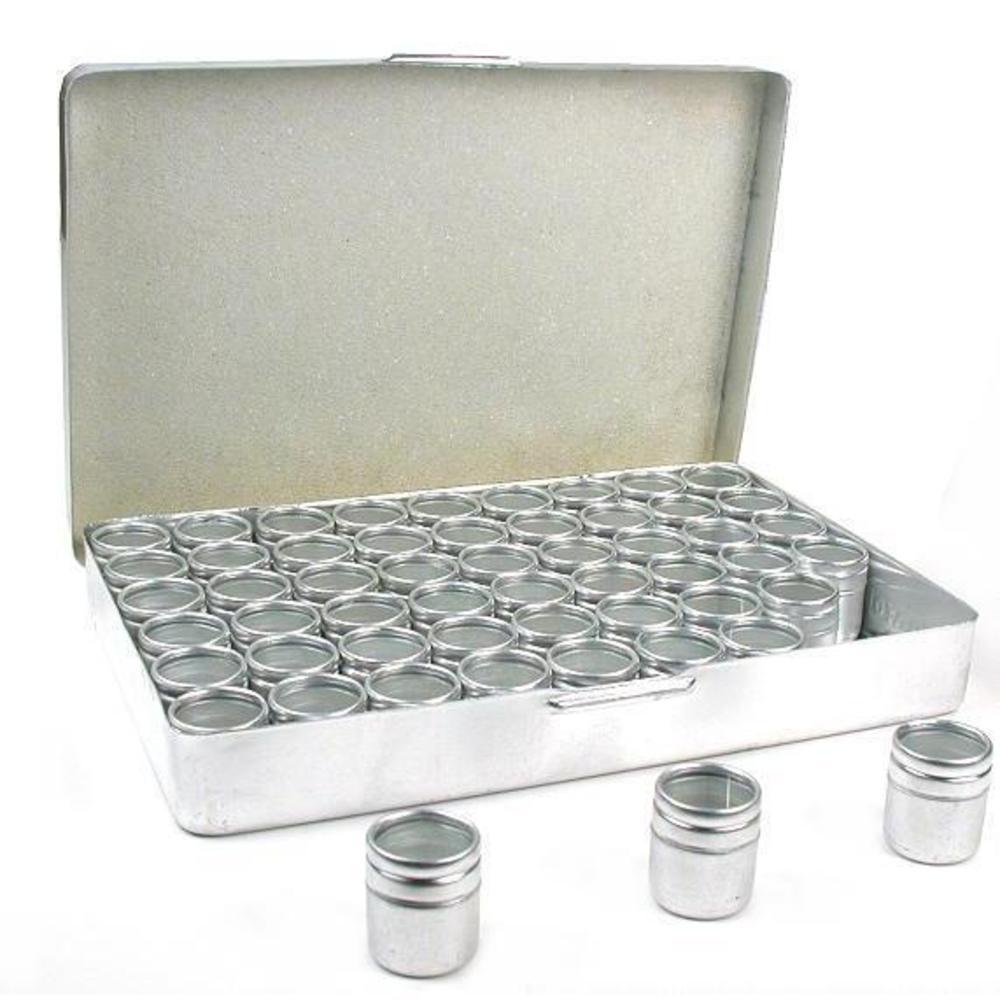 270 Bead &#x26; Finding Box Holders Glass Top Jars