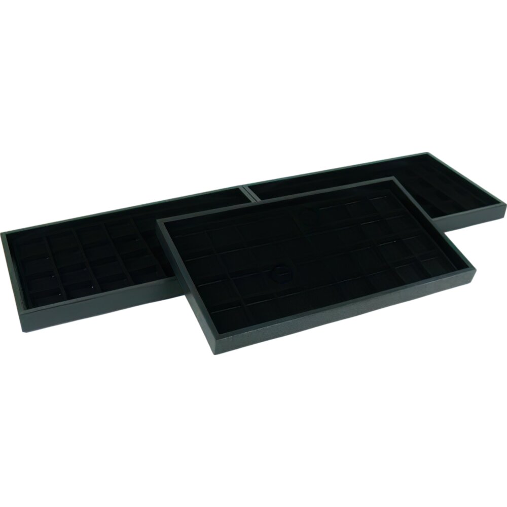 3 32 Slot Black Flocked Jewelry Display Inserts & Trays | Michaels