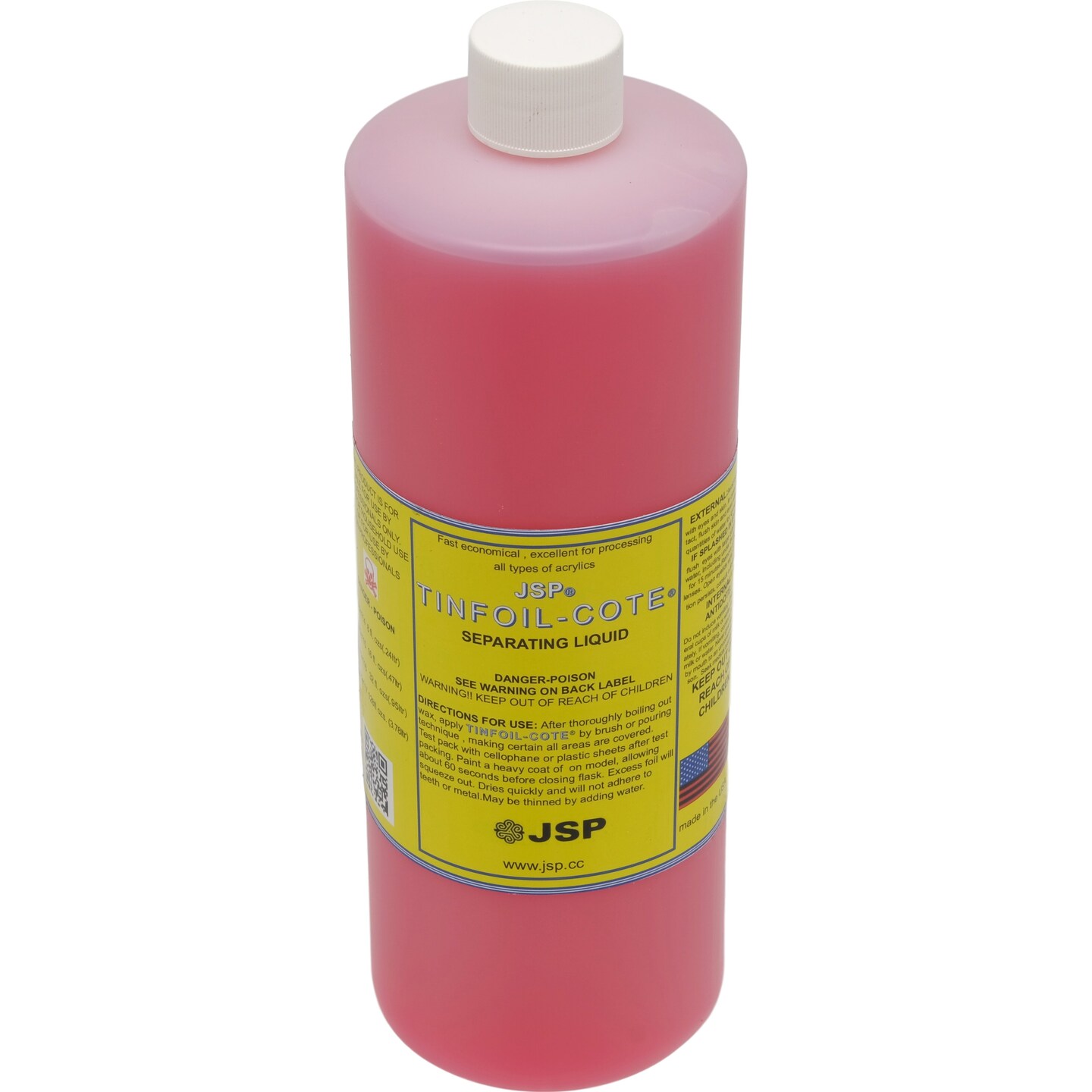 JSP&#xAE; Tine Foil-Cote Separating Liquid 32oz 946mL,Tin foil substitute (de116)
