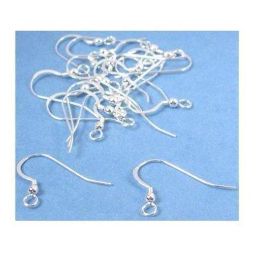 Hook with Coil and Loop Earrings Sterling Silver .925