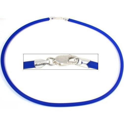 Rubber Cord Necklace Blue 18" Michaels