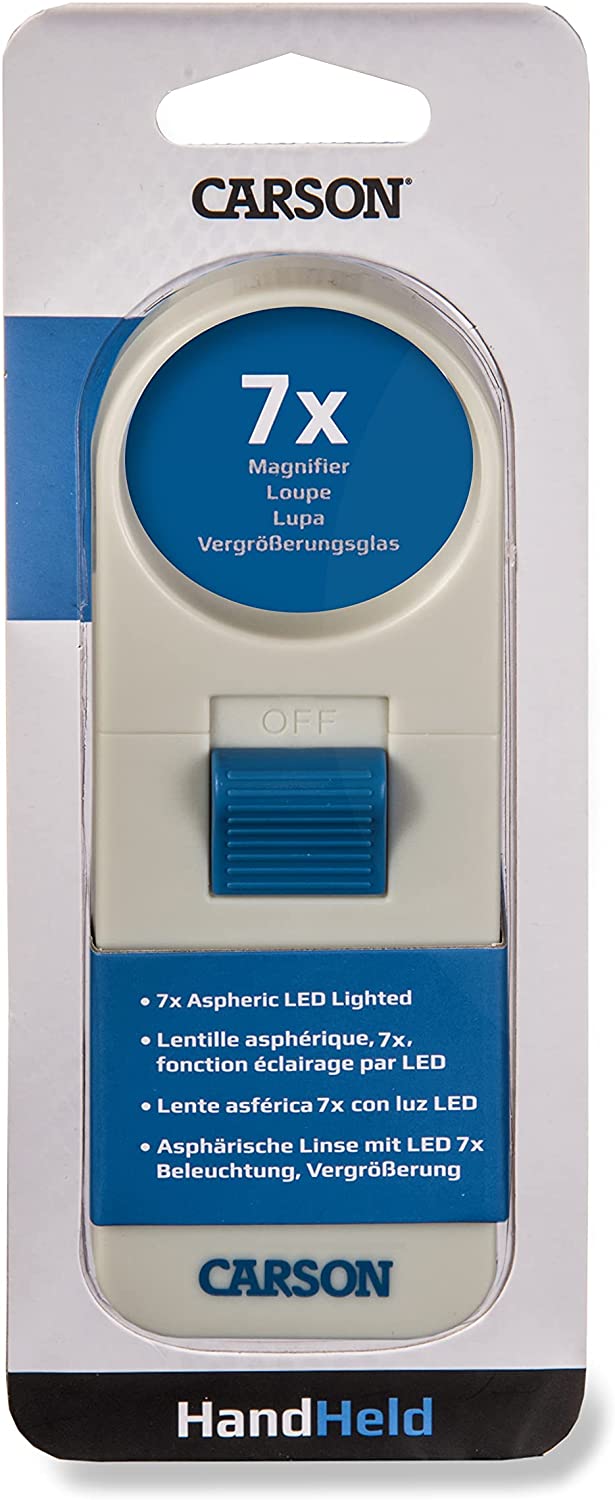 UltraOptix 7x Aspheric LED Lighted Handheld Pocket Magnifier