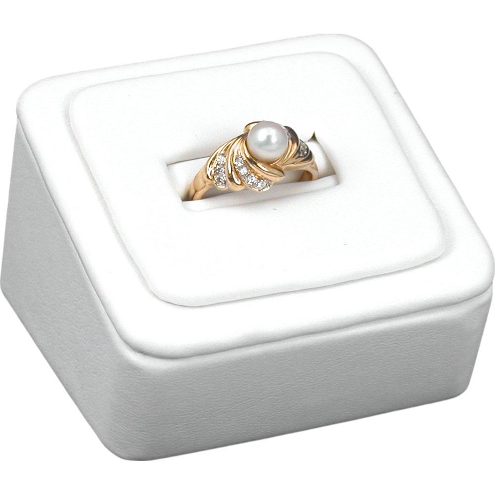 White Leather Slot Ring Display Stand Jewelry Showcase Michaels white-leather-slot-ring-display-stand-jewelry-showcase-michaels