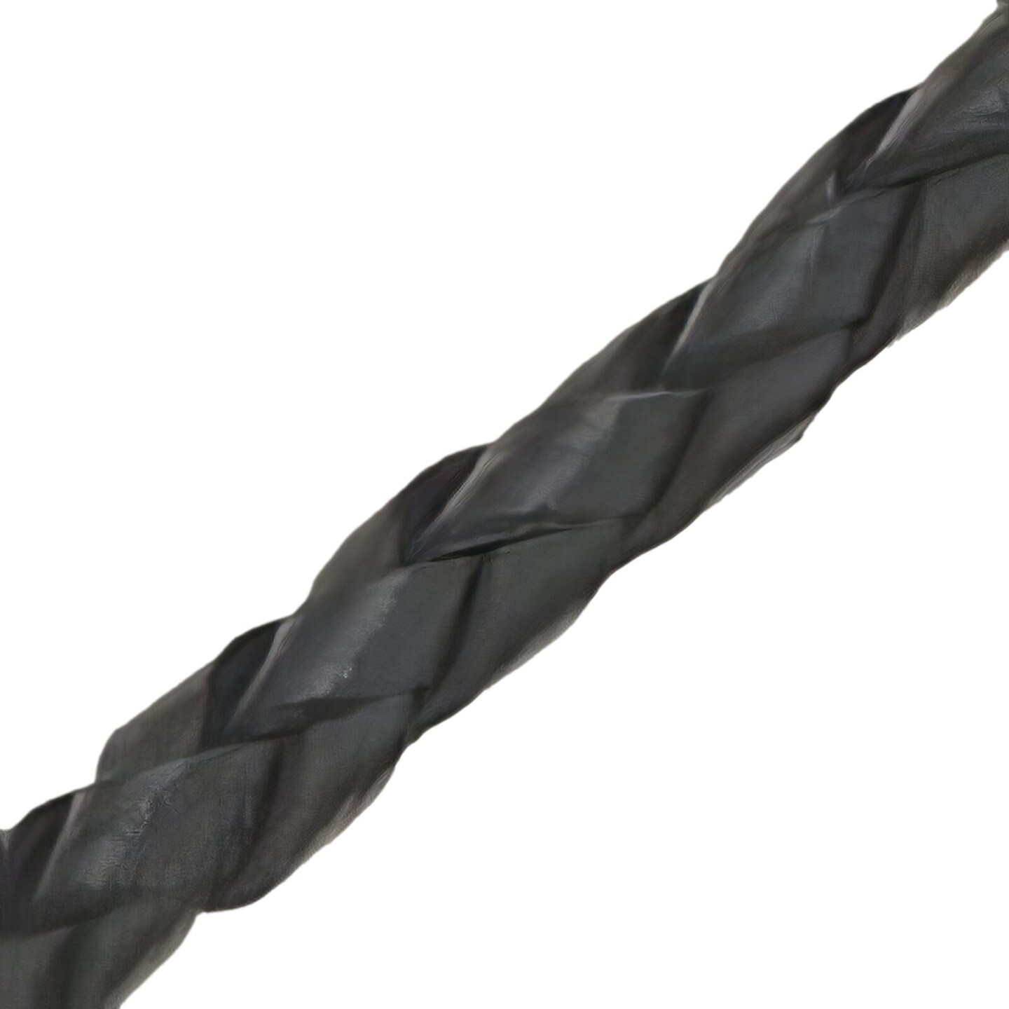 Handmade Black Leather Bolo Cord, 4 Ply, 42&#x22; Length