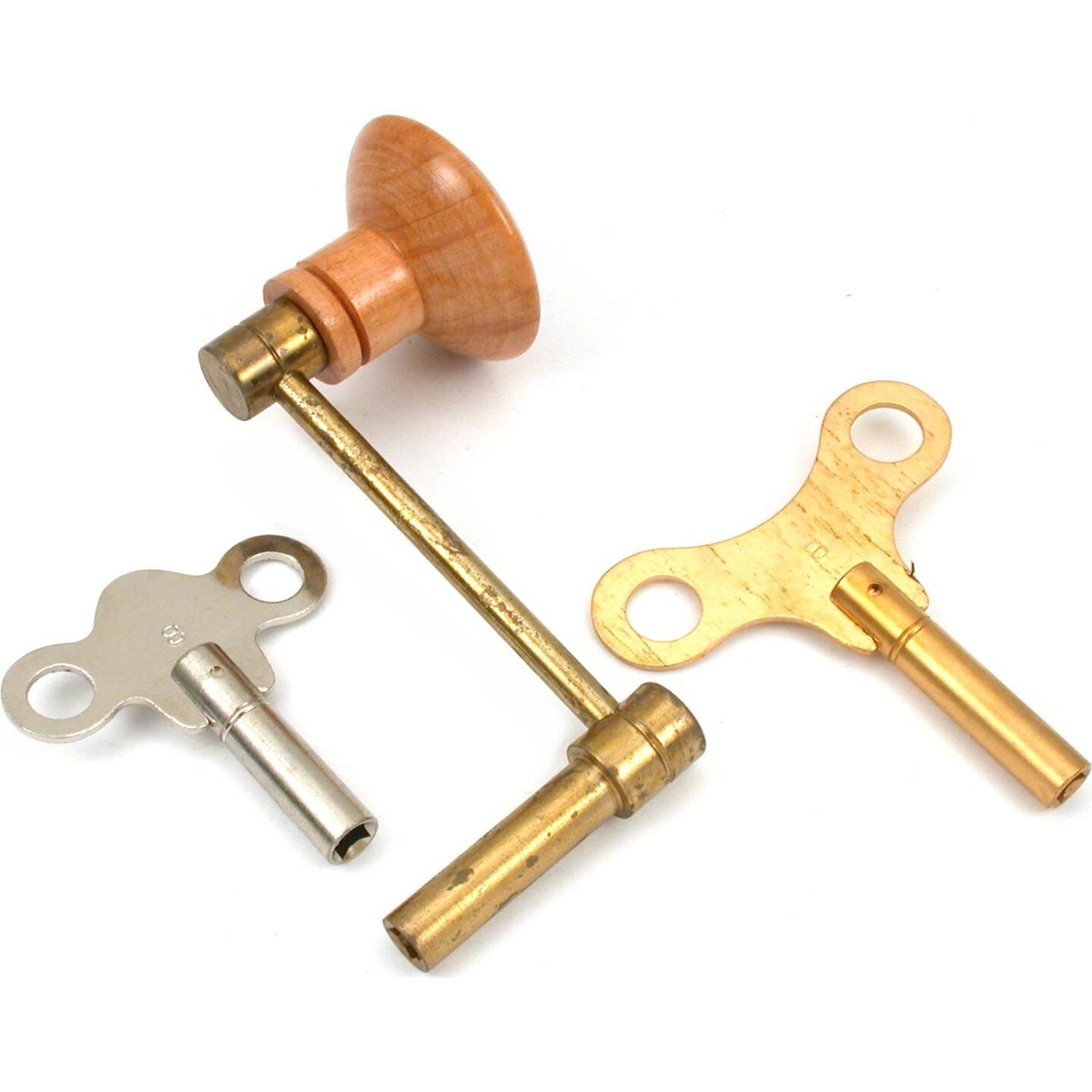 3 Clock Chime &#x26; Crank Keys Repair Tools Sz 8 4.25mm