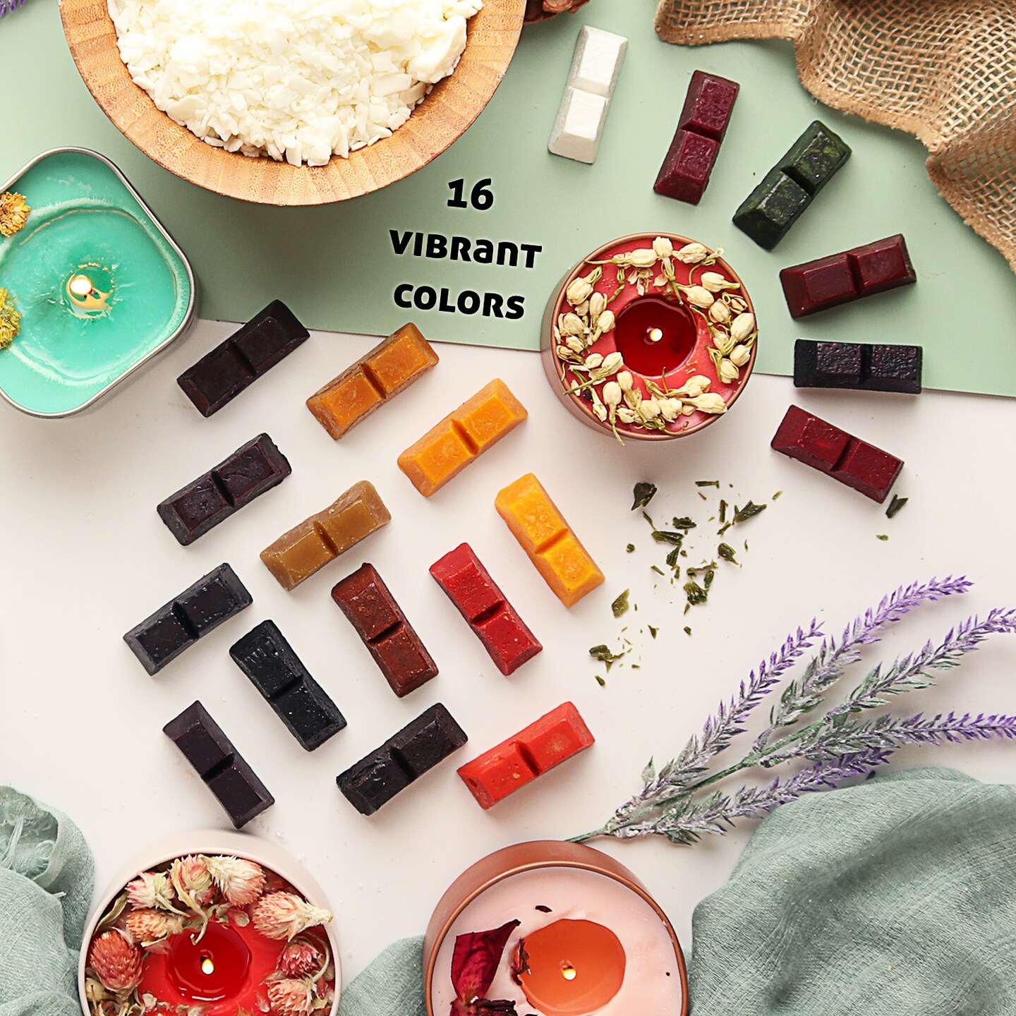 CraftBud DIY Natural Soy Candle Making Kit
