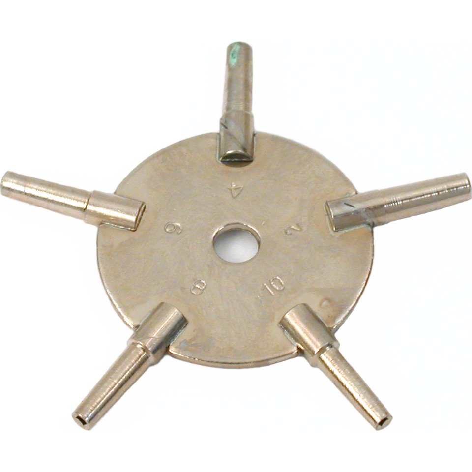 5 Sided Watch Key Mainspring Winder Clockmakers Winding