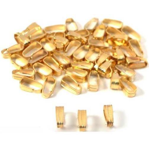 48 Bails Gold Plated Connectors Jewelry Necklace Parts