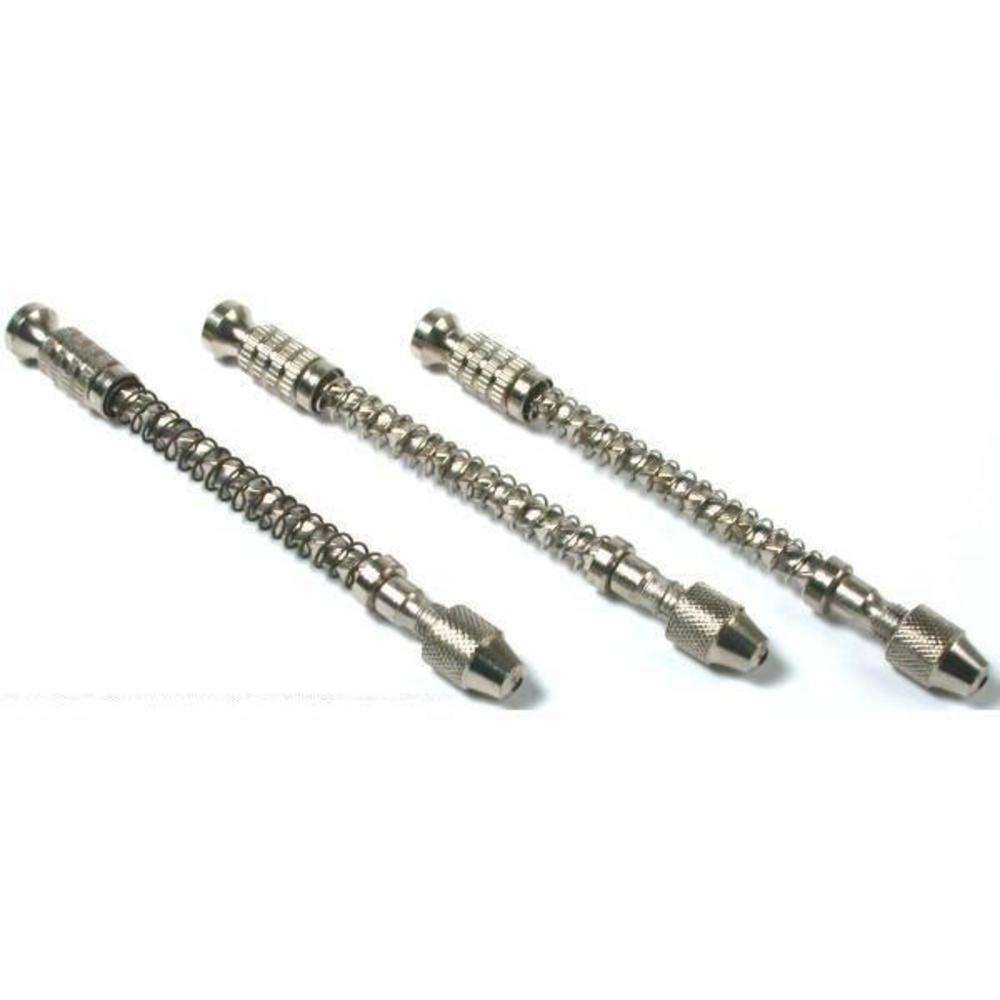 3 Hand Drills Jewelers Spiral Watchmakers Vise Tool