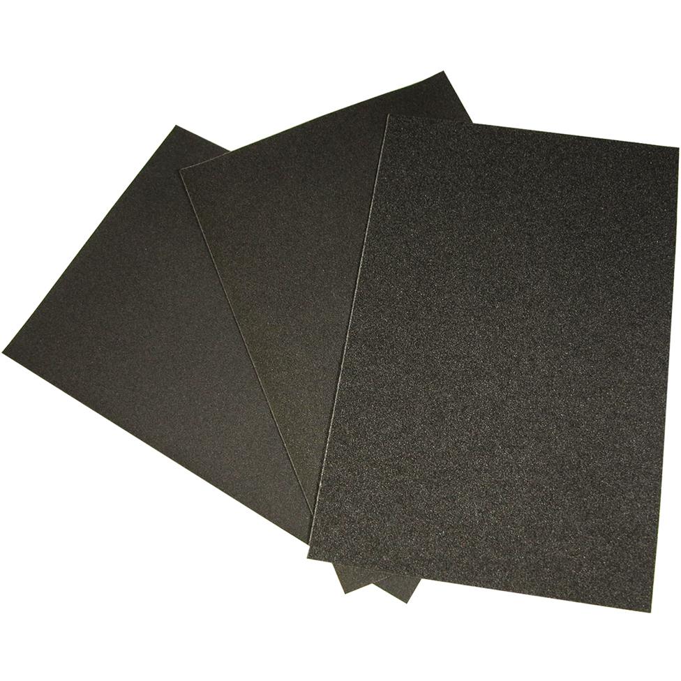 Grobet USA Emery Paper 9&#x22; x 13 3/4&#x22; 240 Grit Pack of 100