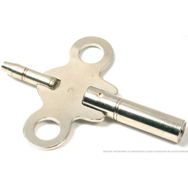 12 Clock Keys Two 5 Pronged Winding Tools Sz 3,5,7,9,11