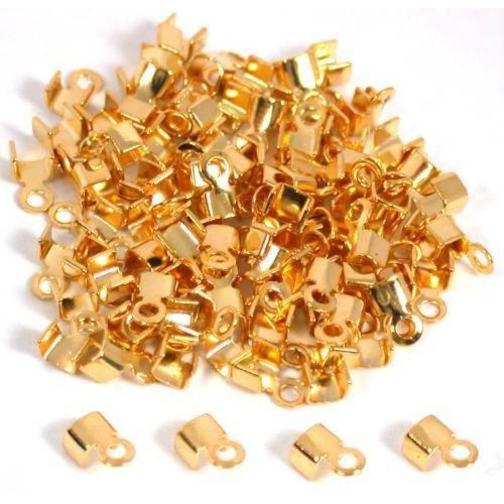 100 Gold Plated Necklace Chain Cord End Jewelry Findings