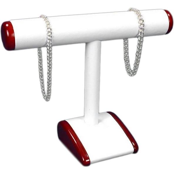 Rosewood T-Bar Bracelet Watch Chain Showcase Display