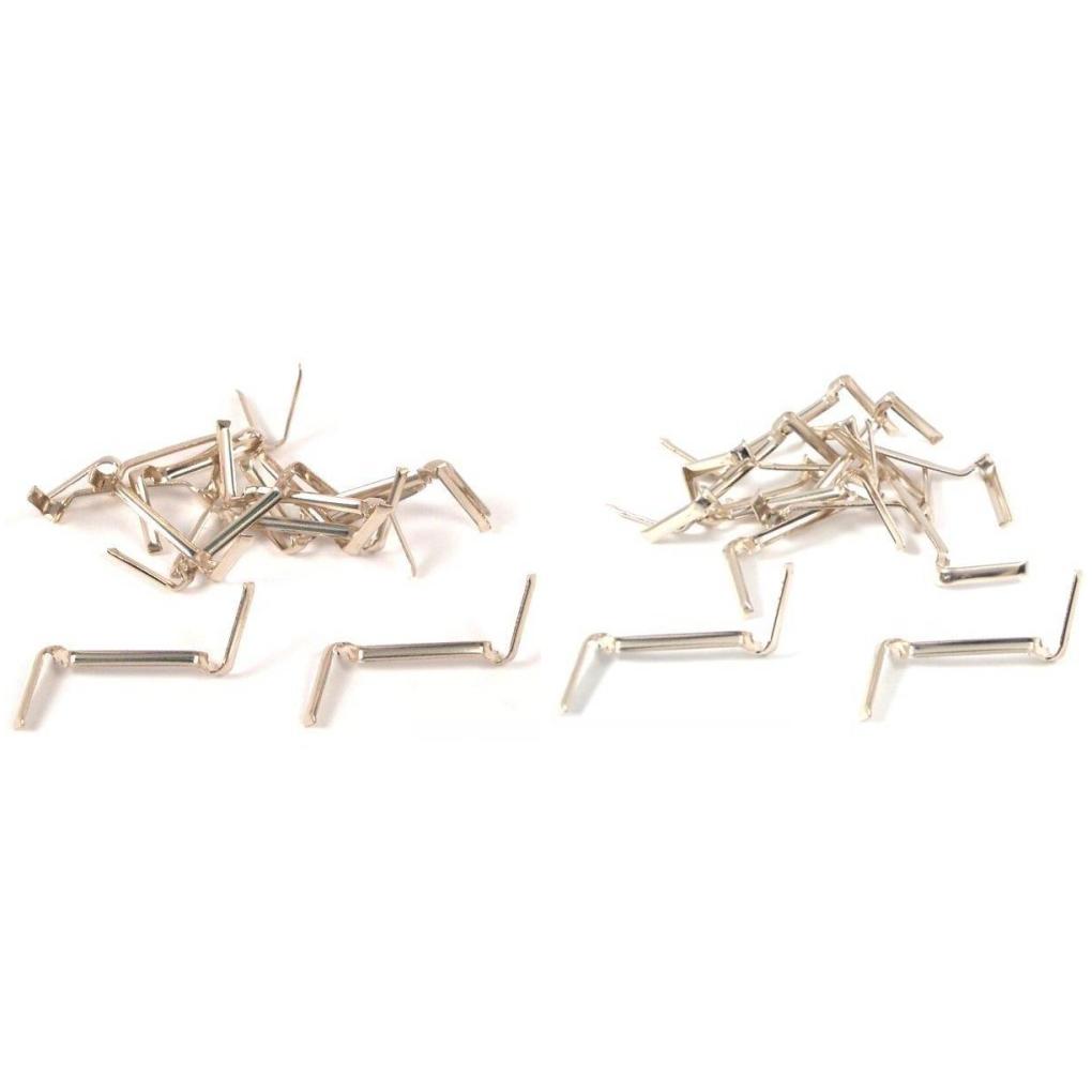 Small &#x26; Medium White Gold Filled Ring Guards Jewelry Findings Kit 40 Pcs
