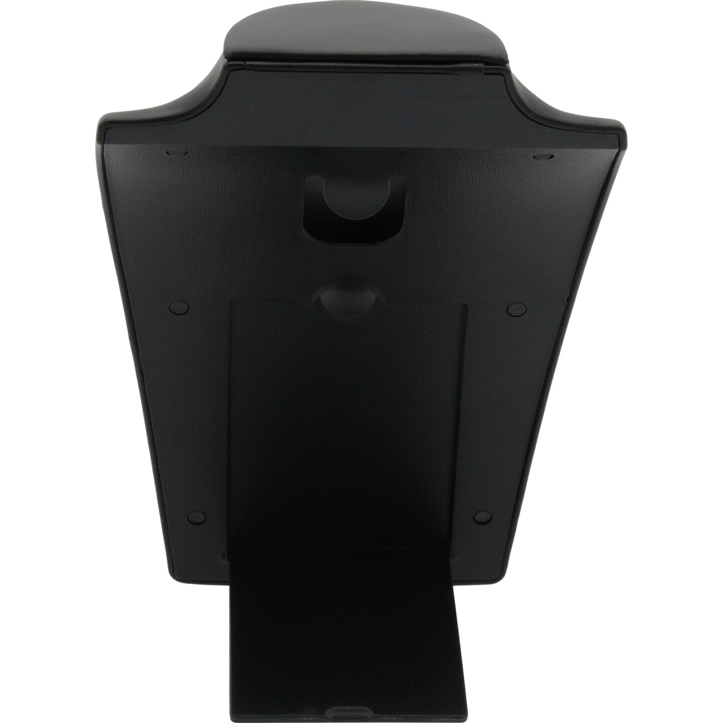 Black Leather Bust with Retractable Stand Jewelry Display 8 1/4" Tall Pack of 6