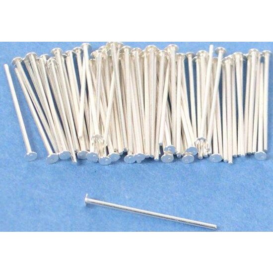 75 Head Pins Sterling Silver Bead Parts 24 Gauge Michaels