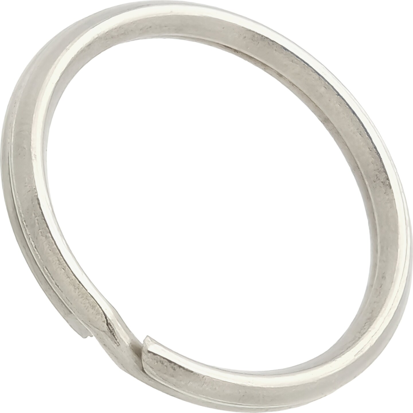 Nickel Plated Key Chain Ring W/ Chain &#x26; Metal Split Rings Findings Kit 100 Pcs