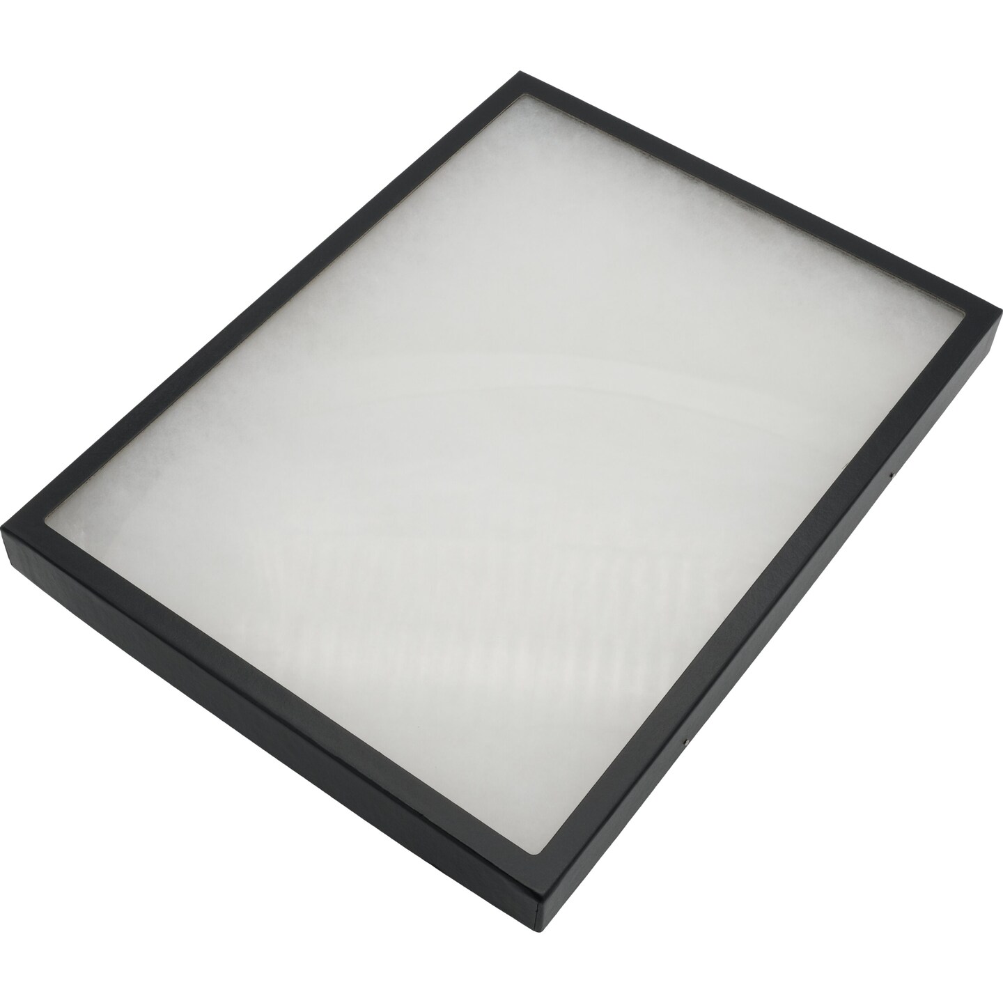 Riker Display Cases 165BK Display Frame Case with Glass Top 16" x 12" x 1 1/4"