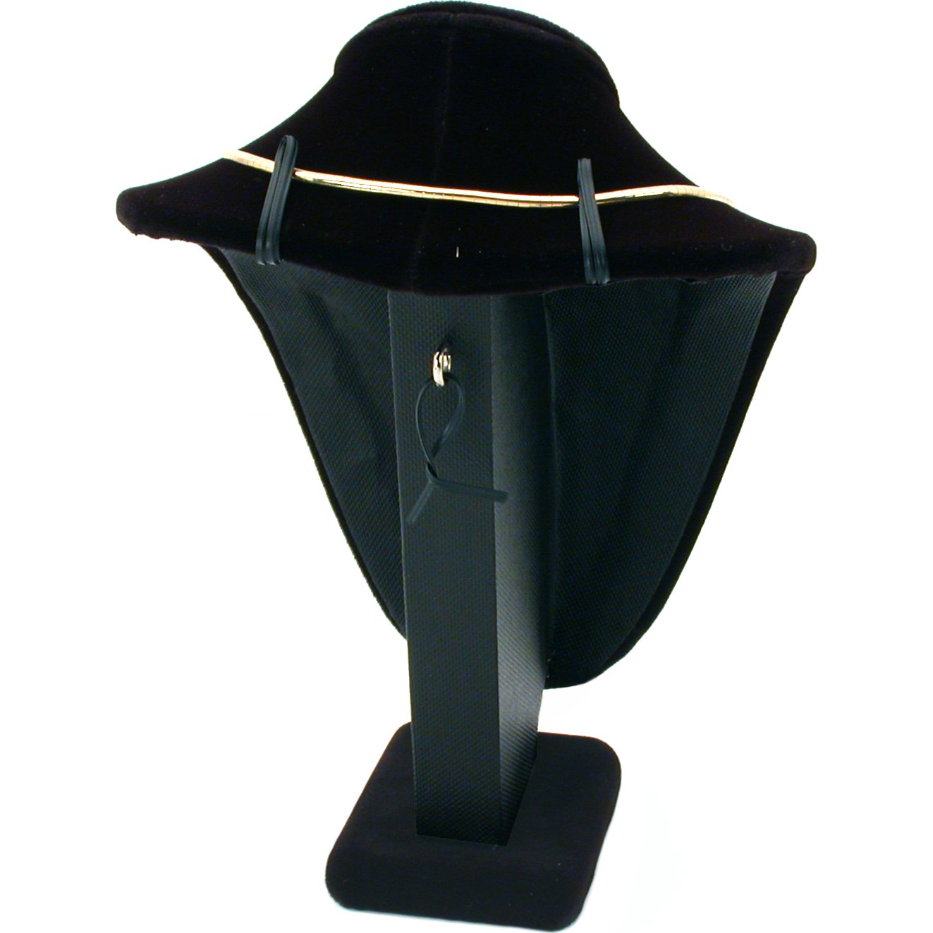 2 Piece Set Black White Jewelry Display Bust 7 1/2&#x22;H
