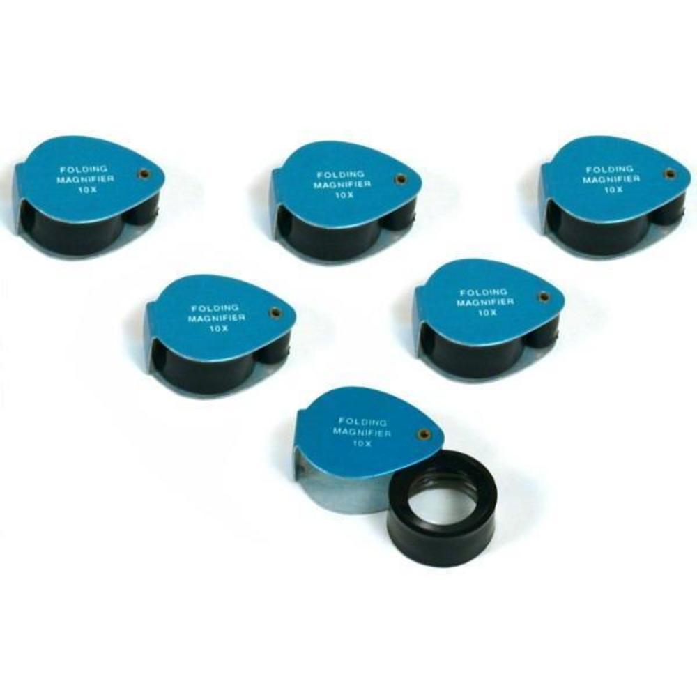 6 Gemologist Loupes 10X Magnifier Eye Piece Tools