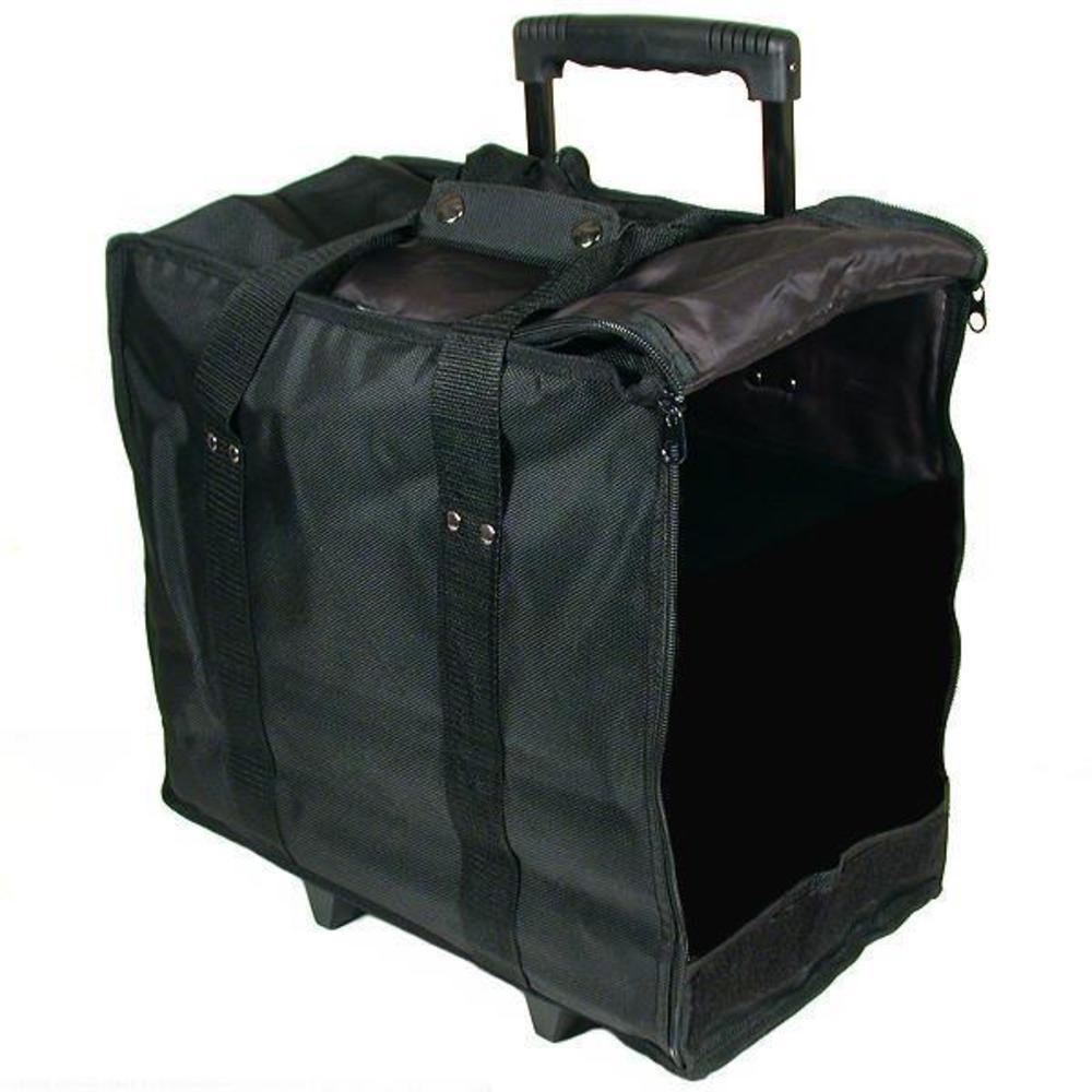 Jewelry Display Black Carrying Case w/ Wheels &#x26; Handle