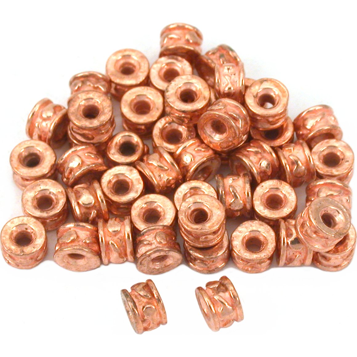 Bali Rondelle Spacer Beads Copper Plated 5mm Approx 40 | Michaels