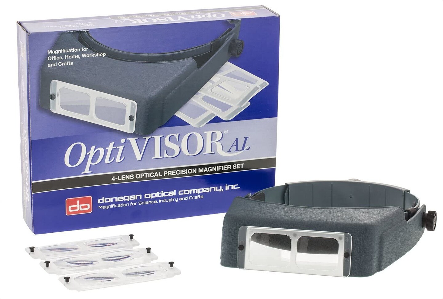 Donegan Optical OptiVISOR AL Headband Magnification Set