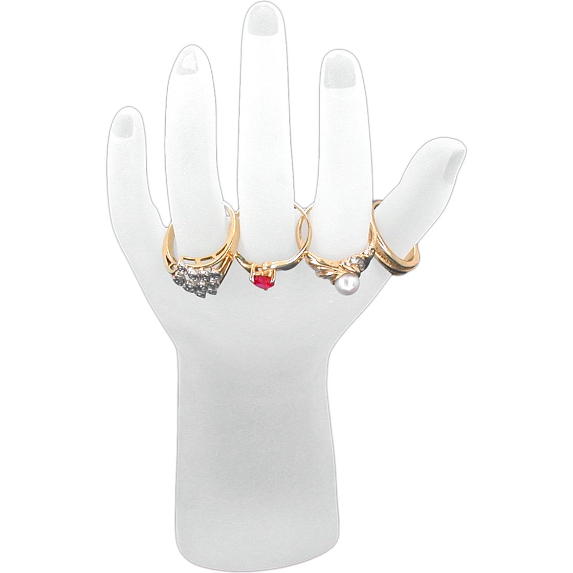 White Hand Bracelet Chain Display Jewelry Showcase Unit