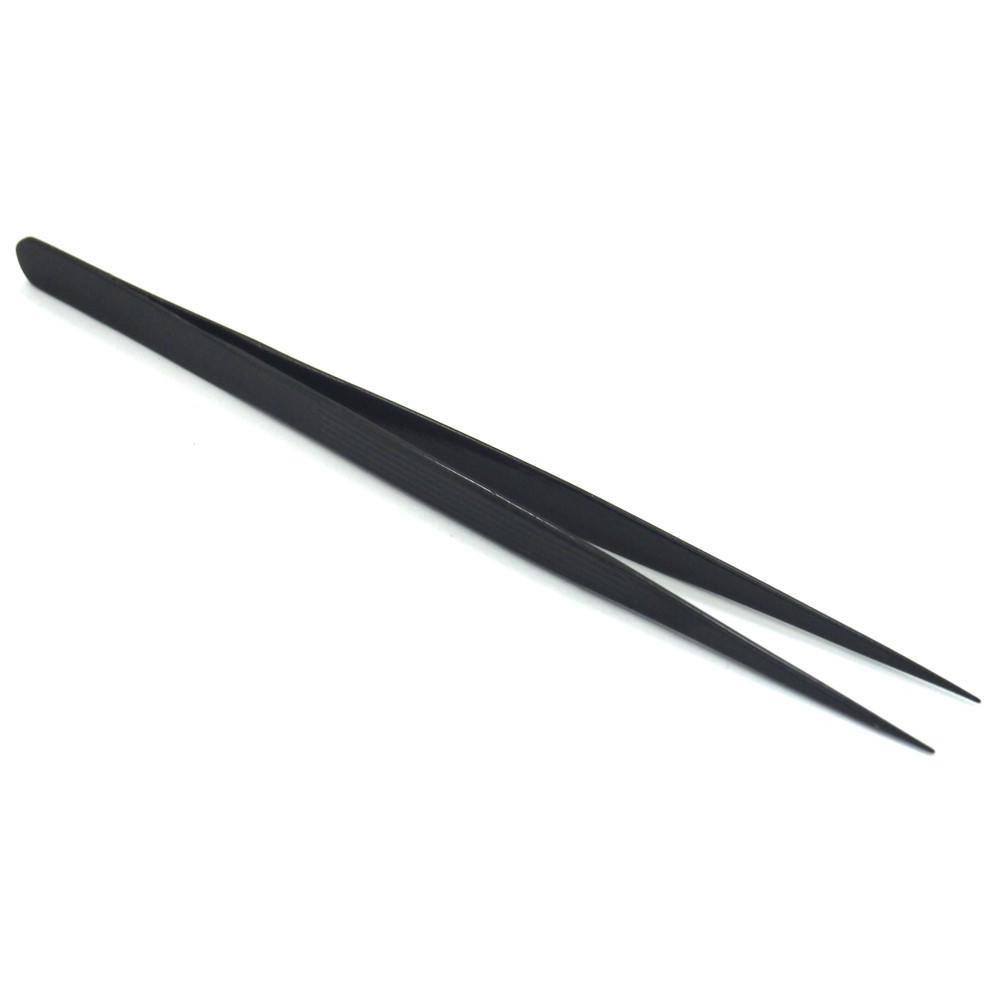 Economy Diamond Tweezers, Black Matte, Fine Point | TWZ-703.70