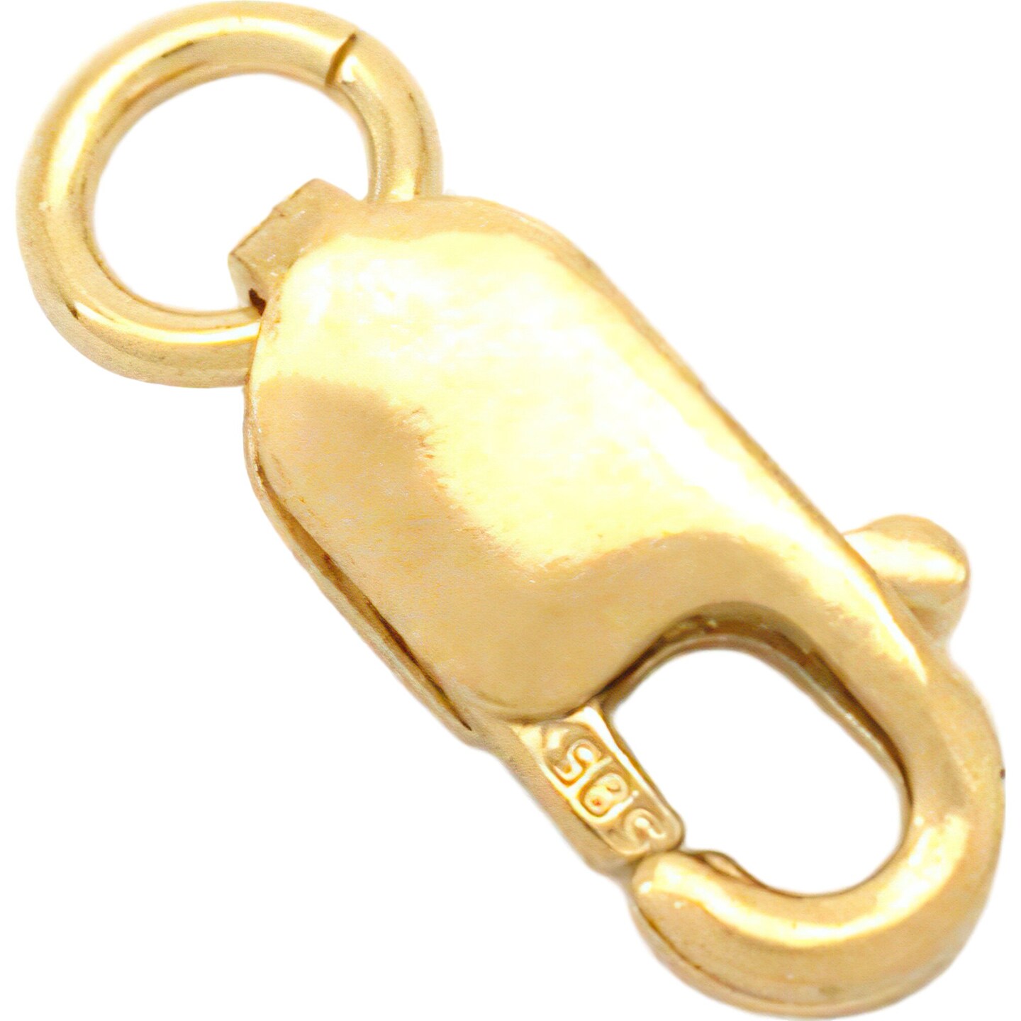 One 14K Solid Yellow Gold Jewelry Lobster Clasp 8x3mm