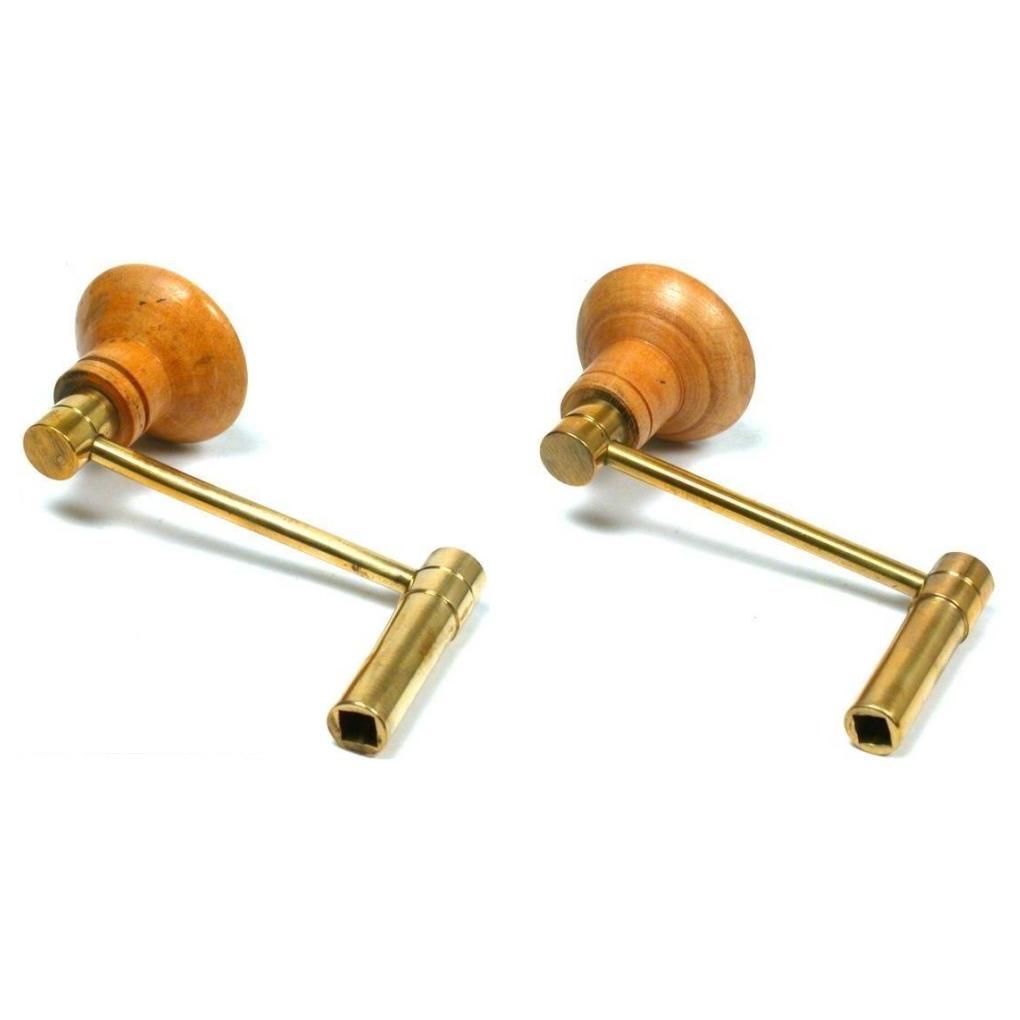 Grandfather Clock Crank MainSpring Winder Keys 14 & 13 Clock Tools Kit 2 Pcs