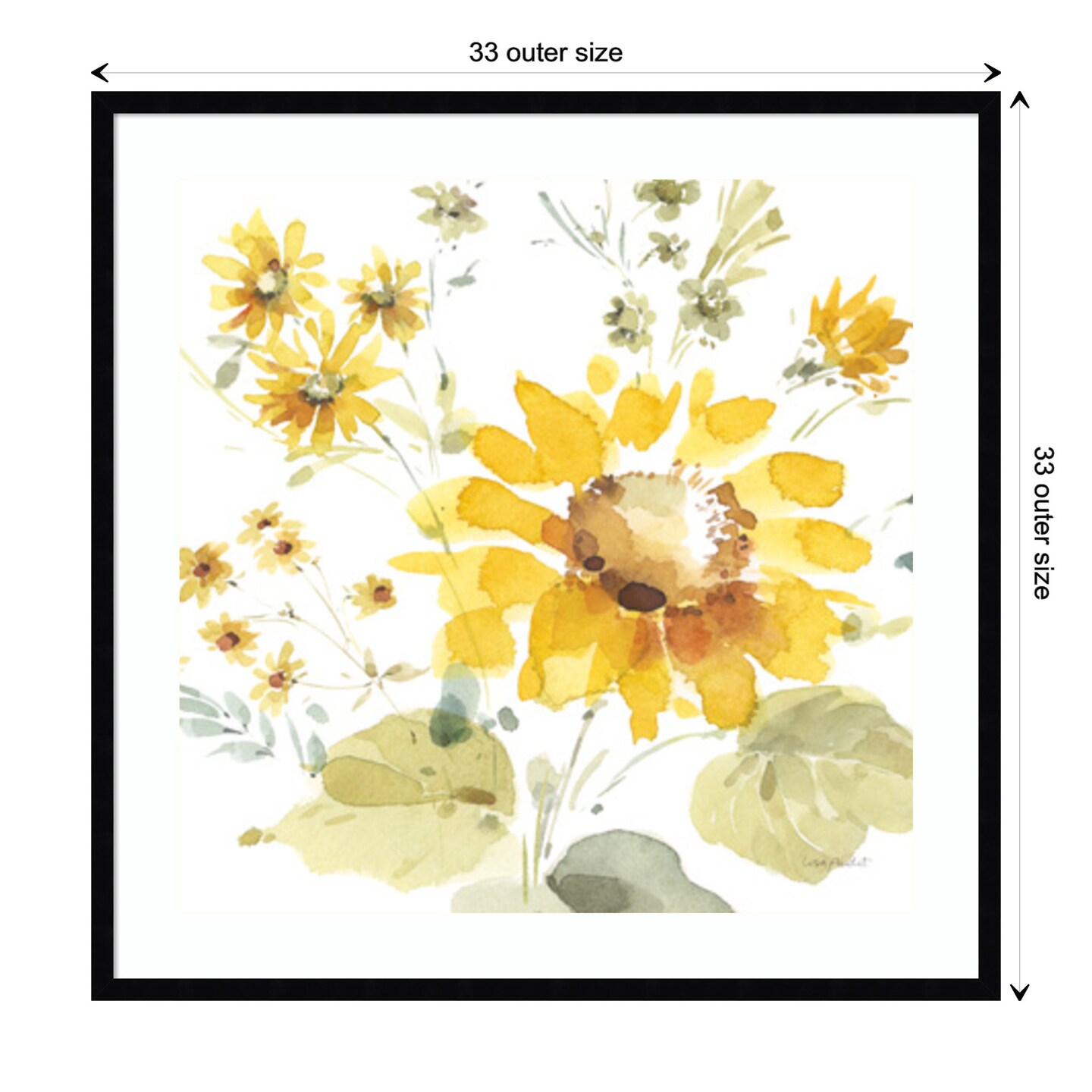 Sunflowers Forever 05 by Lisa Audit Wood Framed Wall Art Print Michaels