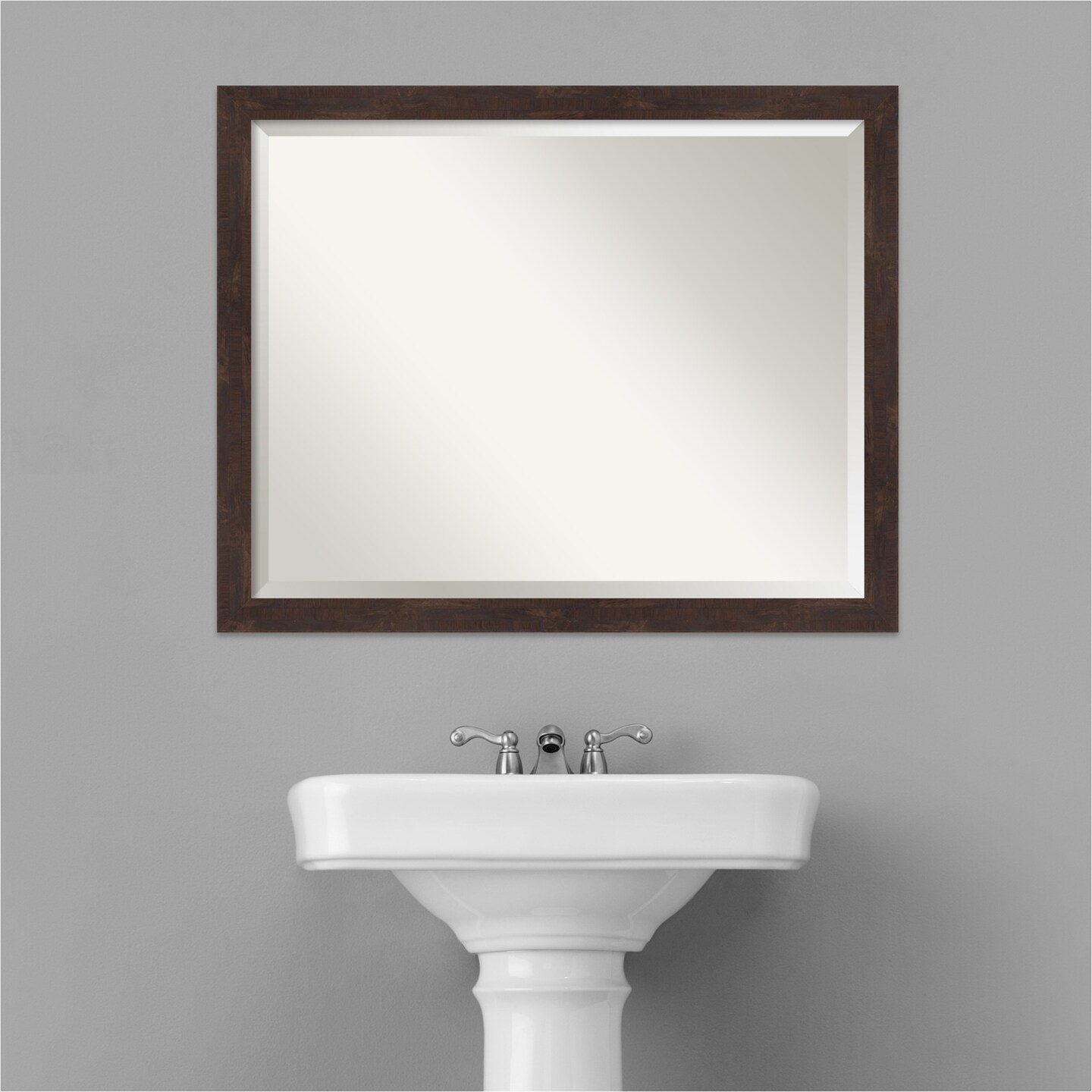 Beveled Wood Bathroom Wall Mirror, Fresco Frame | Mirrors | Michaels