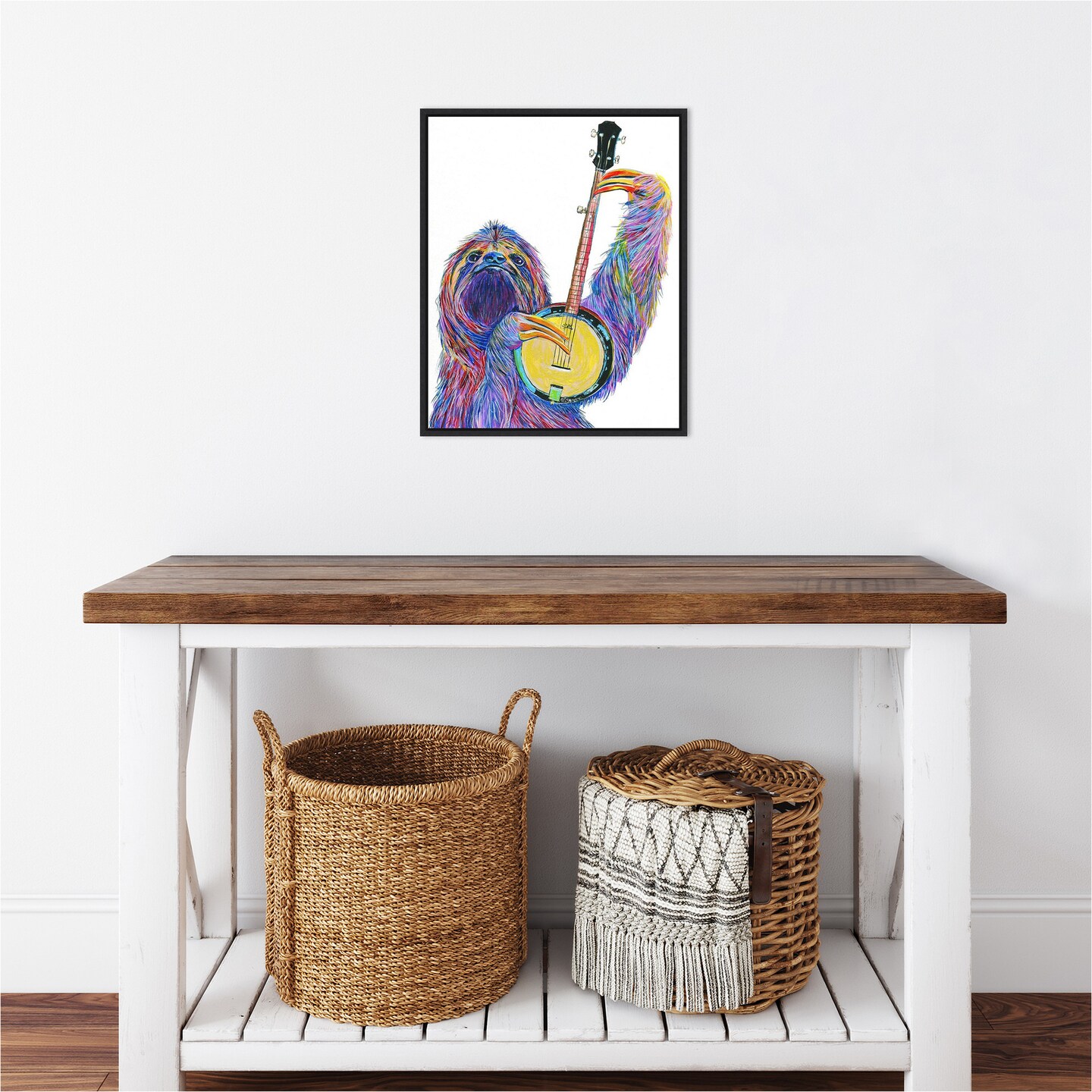 Slow Banjo by Melissa Symons Canvas Art Framed