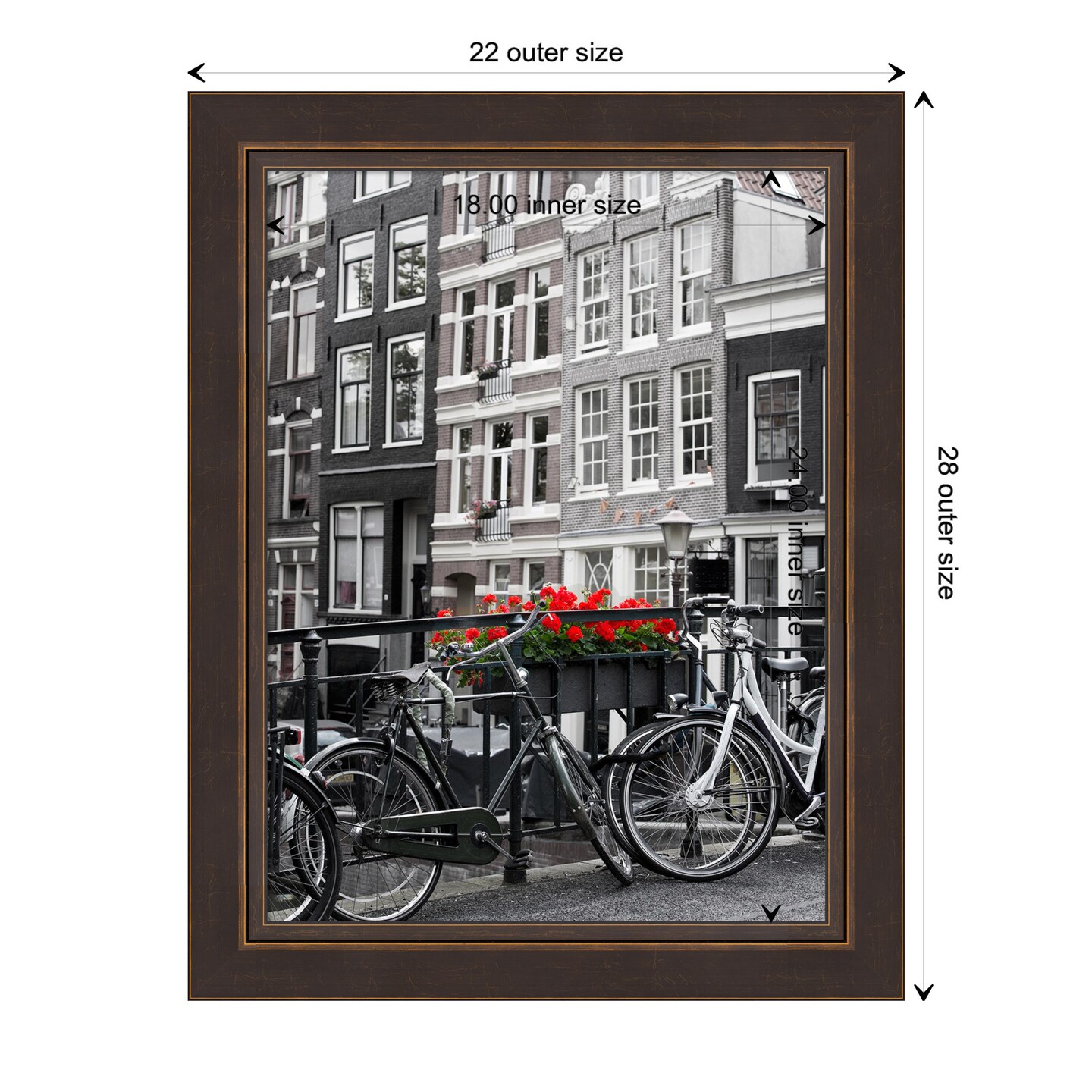 Lara Bronze Wood Picture Frame