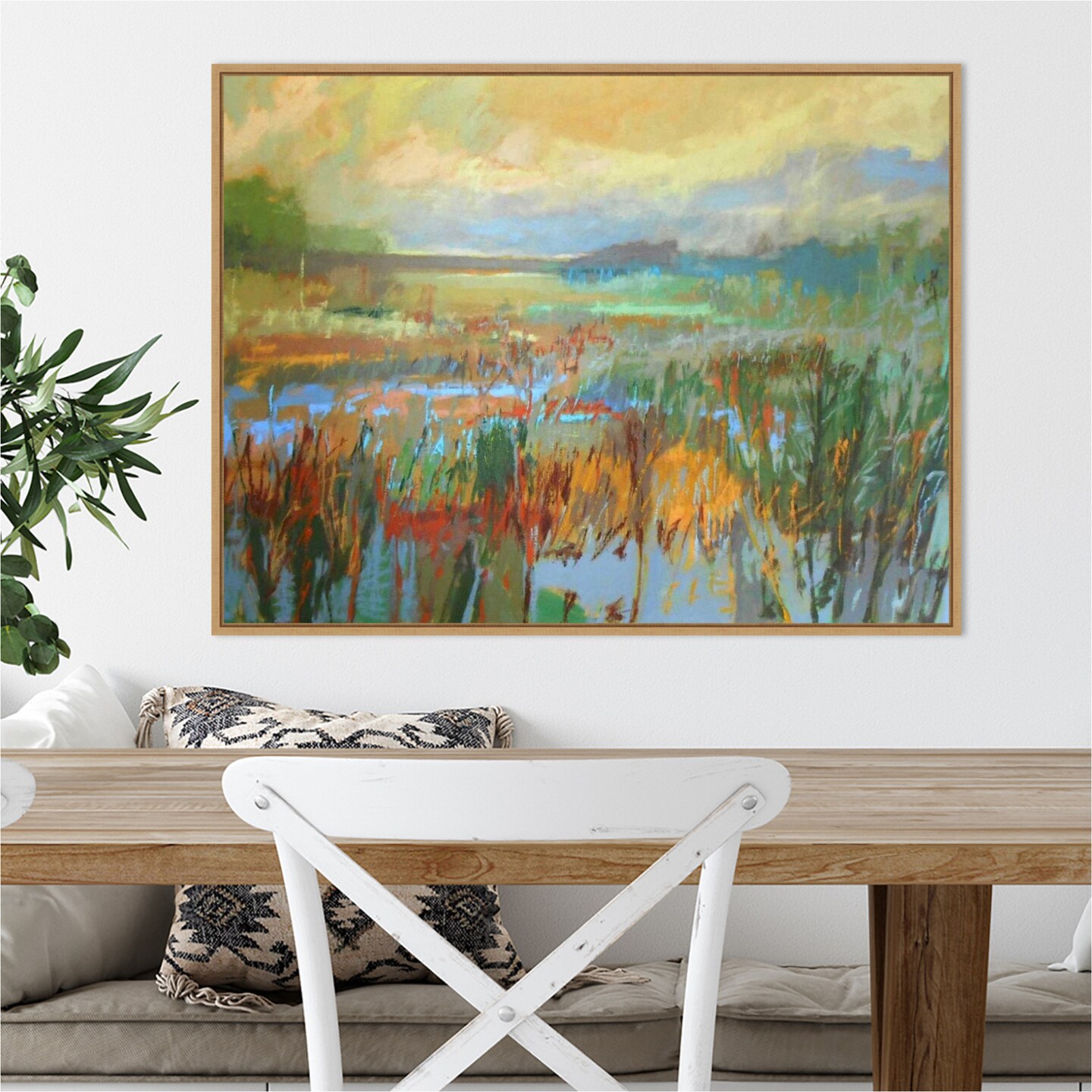 Marsh in May by Jane Schmidt Canvas Wall Art Print Framed