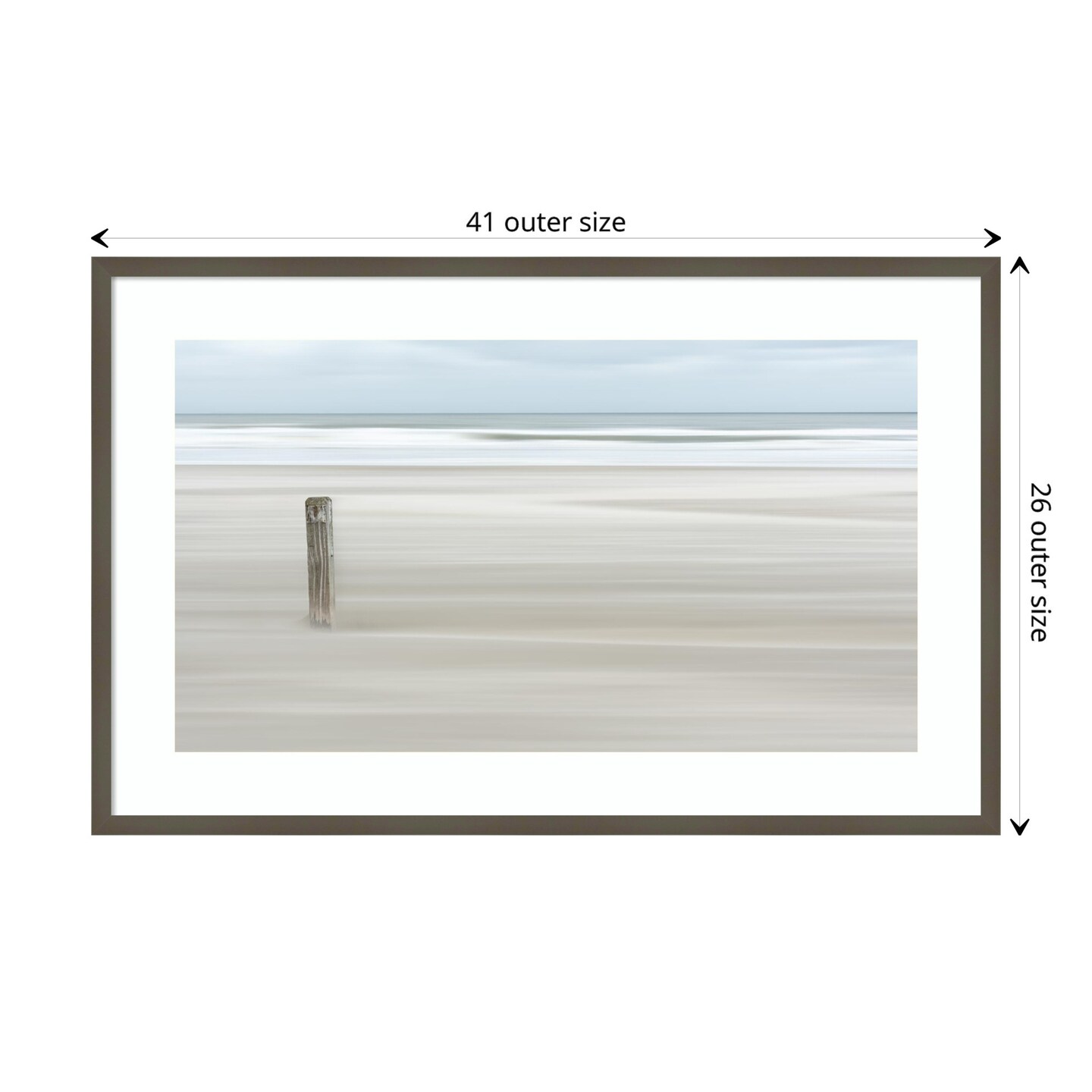 Steadfast Shoreline by Greetje van Son Wood Framed Wall Art Print