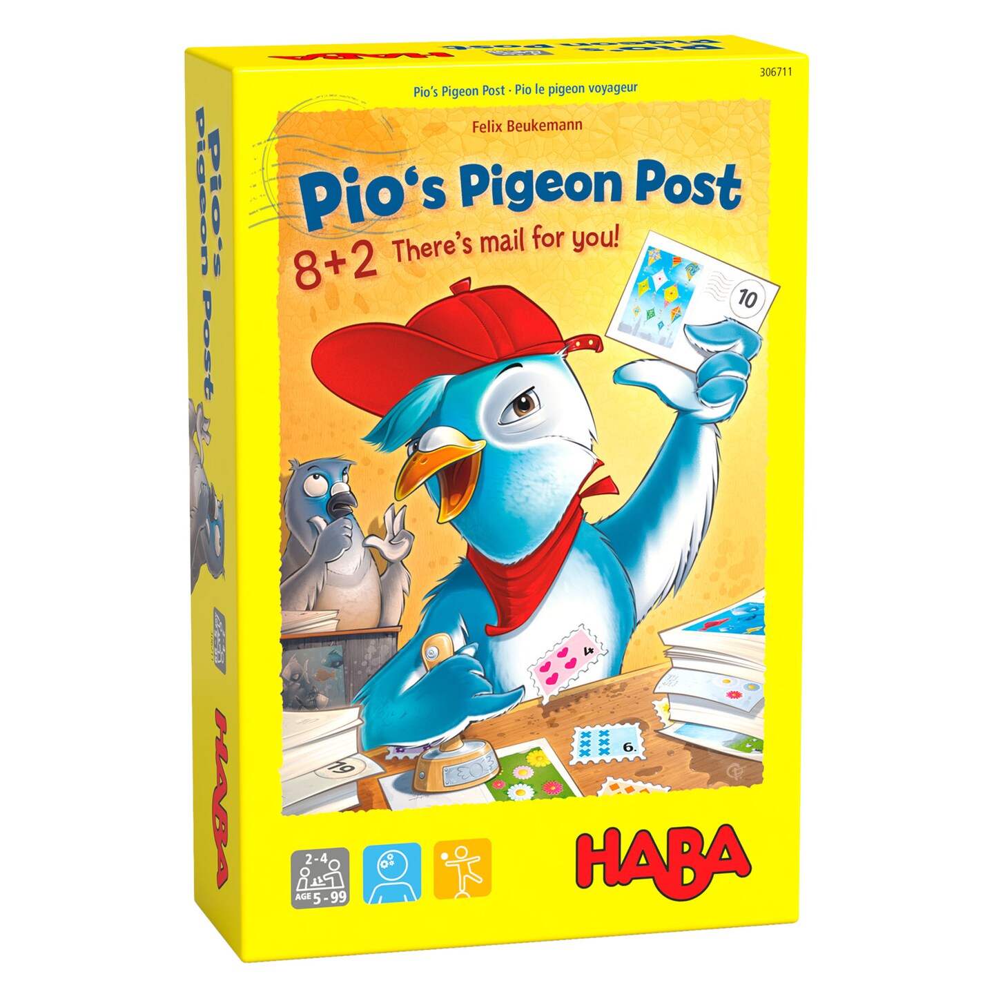 HABA Pio&#x27;s Pigeon Post - 8+2 There&#x27;s Mail for You - A Fun Arithmetic Game for Ages 5+