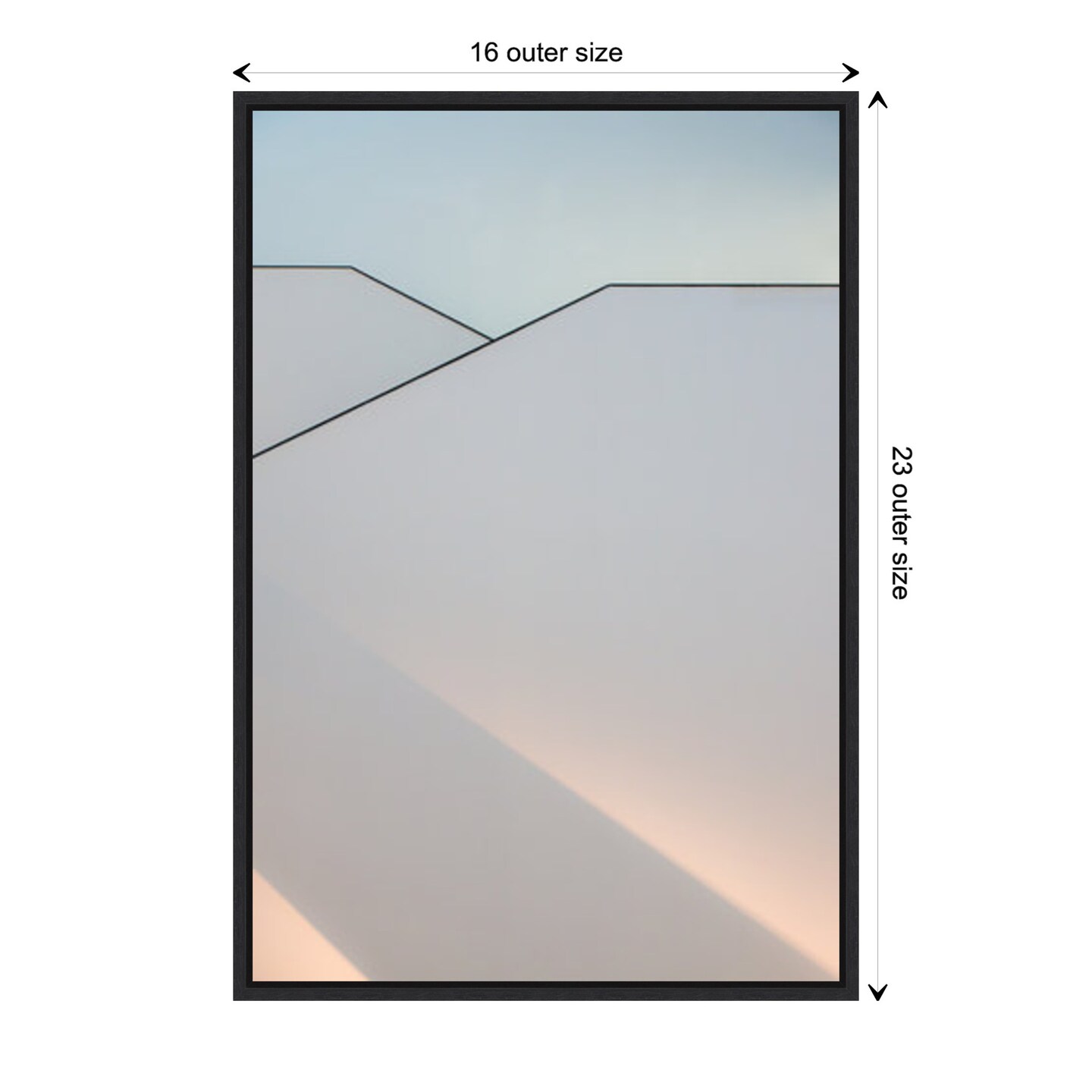 Play of Light on Buildings by Greetje van Son Canvas Art Framed